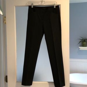 Theory black straight leg pants. Very flattering!
